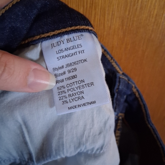 Judy Blue Straight Fit High Rise Jeans Size 29 - Picture 6 of 7
